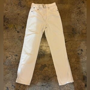 Abercrombie ultra high rise ankle straight jean